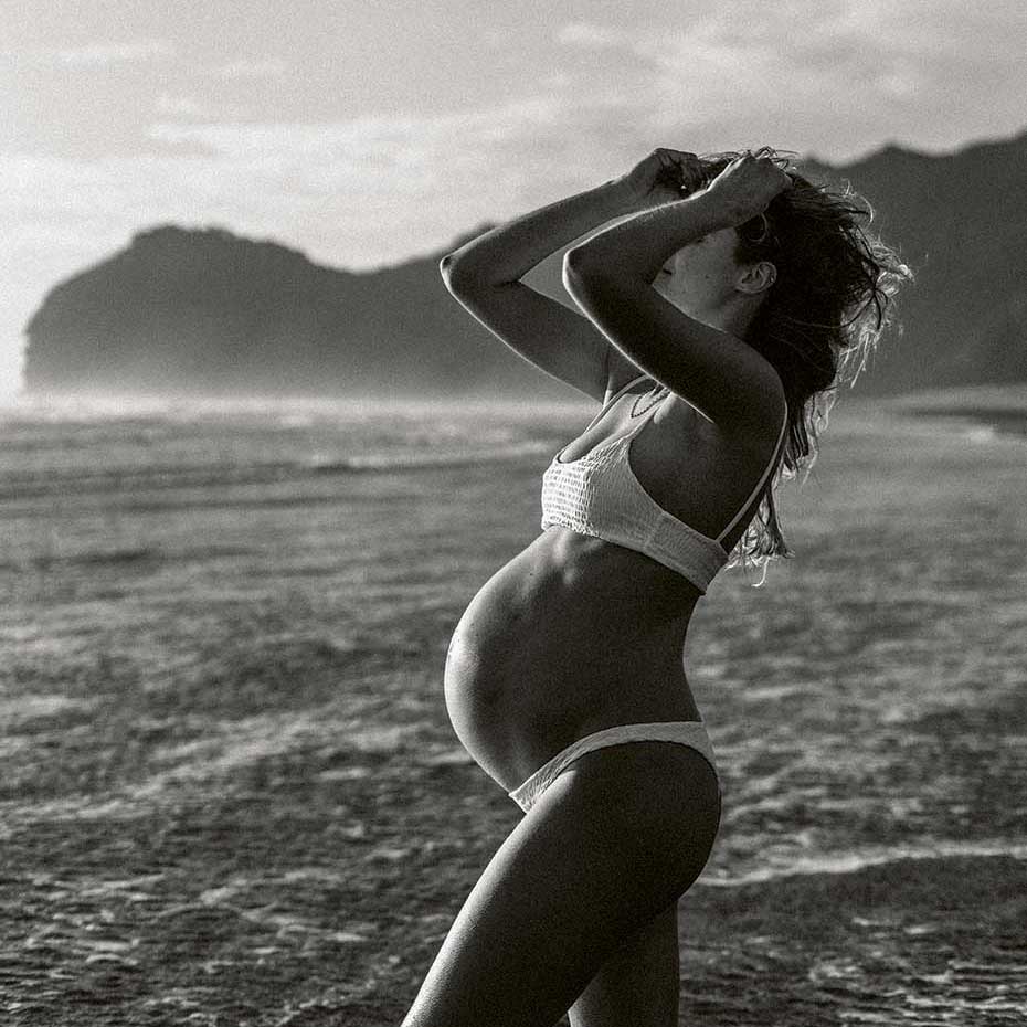 Jess Britten during her pregnancy