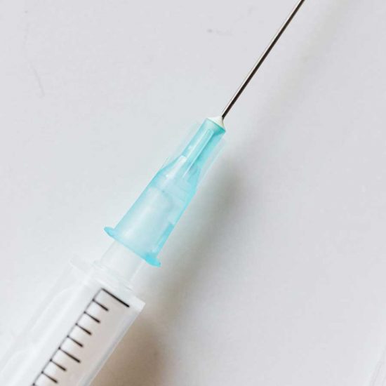 Injection for labour pain relief