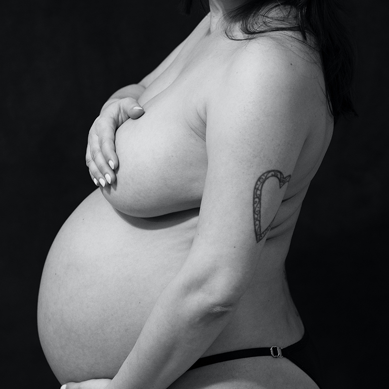 Woman at full-term of pregnancy