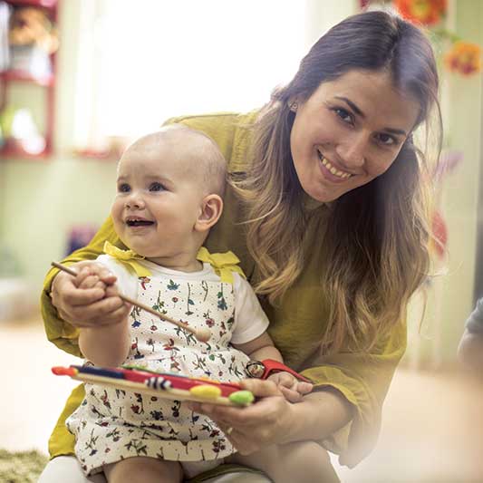 Primary caregiver services are an ideal option for babies in childcare