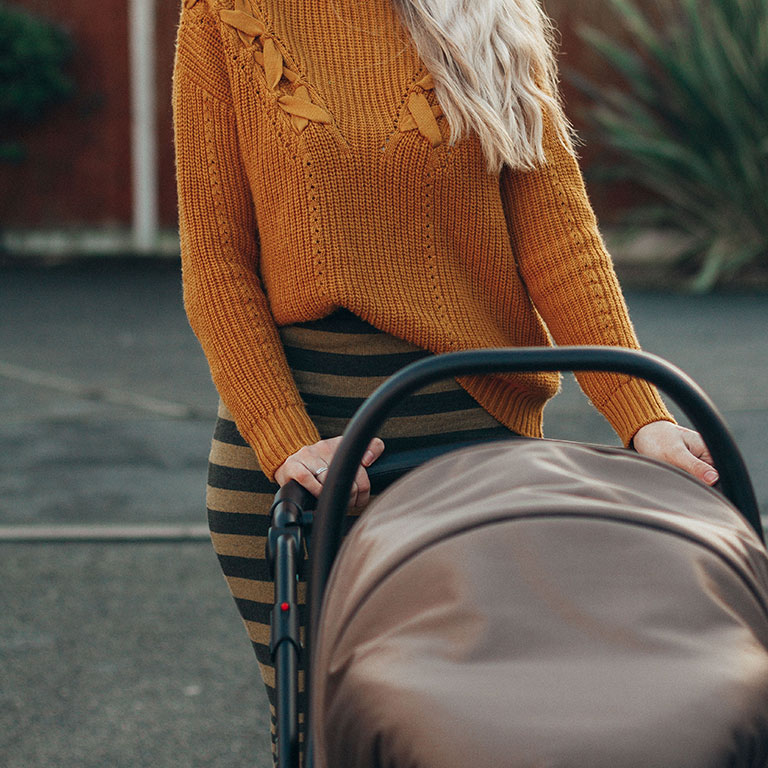 Exercise after birth can include light walks around the block