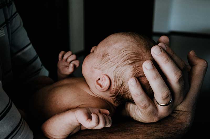 Newborn store baby head