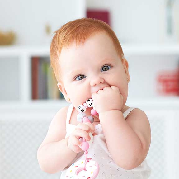 Small objects aren't safe for your baby as they are a choking hazard