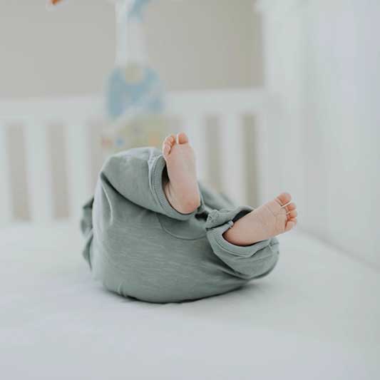 A cot is a safe bed for your baby