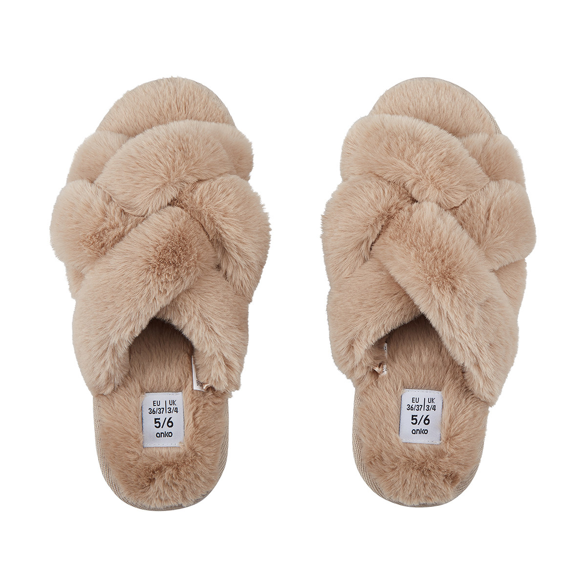 Fluffy hot sale slippers kmart