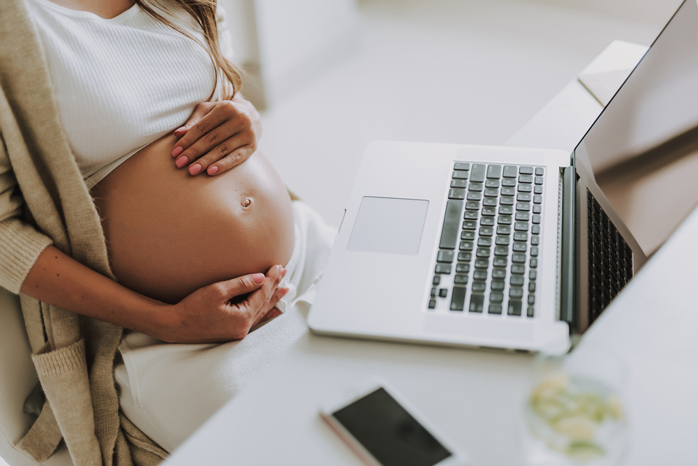 Pregnant mum prepares for baby