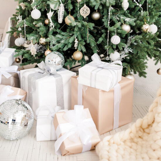 Christmas gifts beneath the tree
